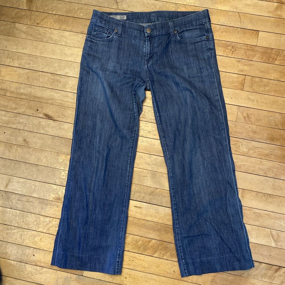 Citizens Of Humanity Jeans Women’s Size 32 Birkin #186 Stretch Wide Leg Low Rise